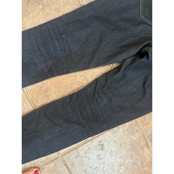 Lands End 30 Stretch Canvas Dark Blue Lightweight Super Skinny Denim Ankle Jeans - Picture 9 of 13